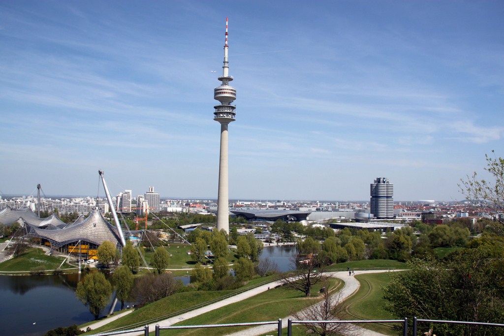 Blick vom Olympiaberg auf München