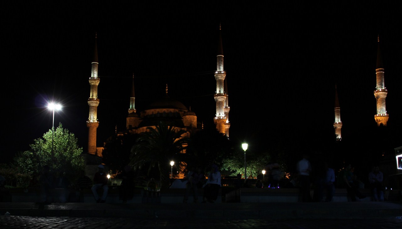 Blaue Moschee Nachts