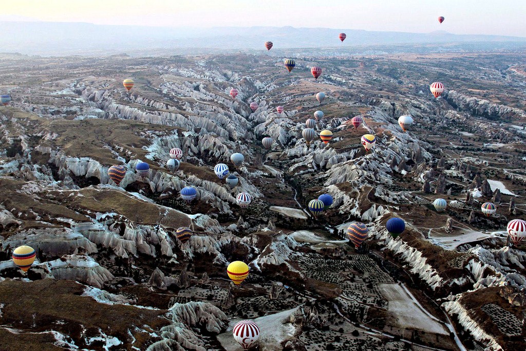 Heißluftballonfahrt in Kappadokien