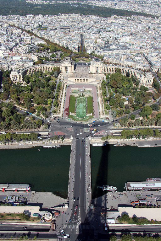 Blick vom Eiffelturm in Paris