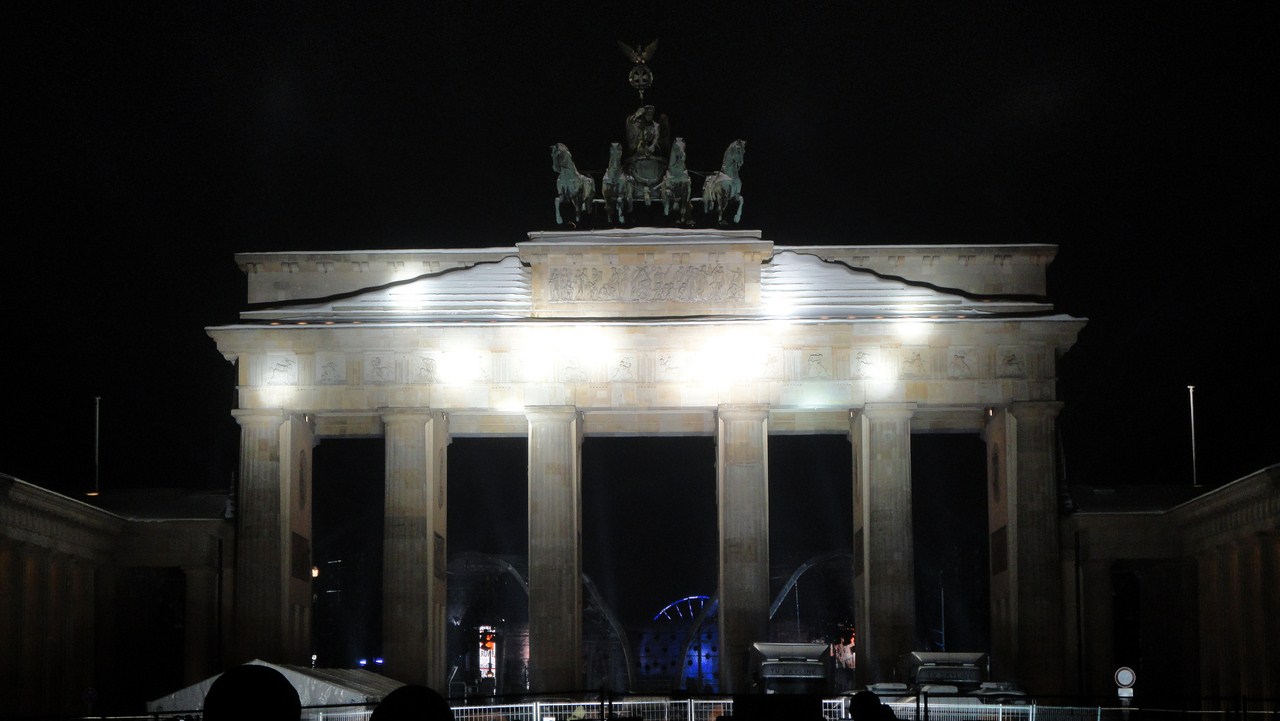 Brandenburger Tor in Berlin an Silvester