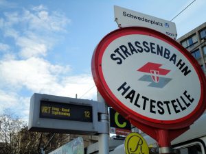 Haltestation Schwedenplatz - Start Ring Tram